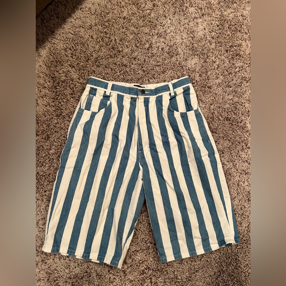 Sunbelt brand striped denim shorts- men’s size XL